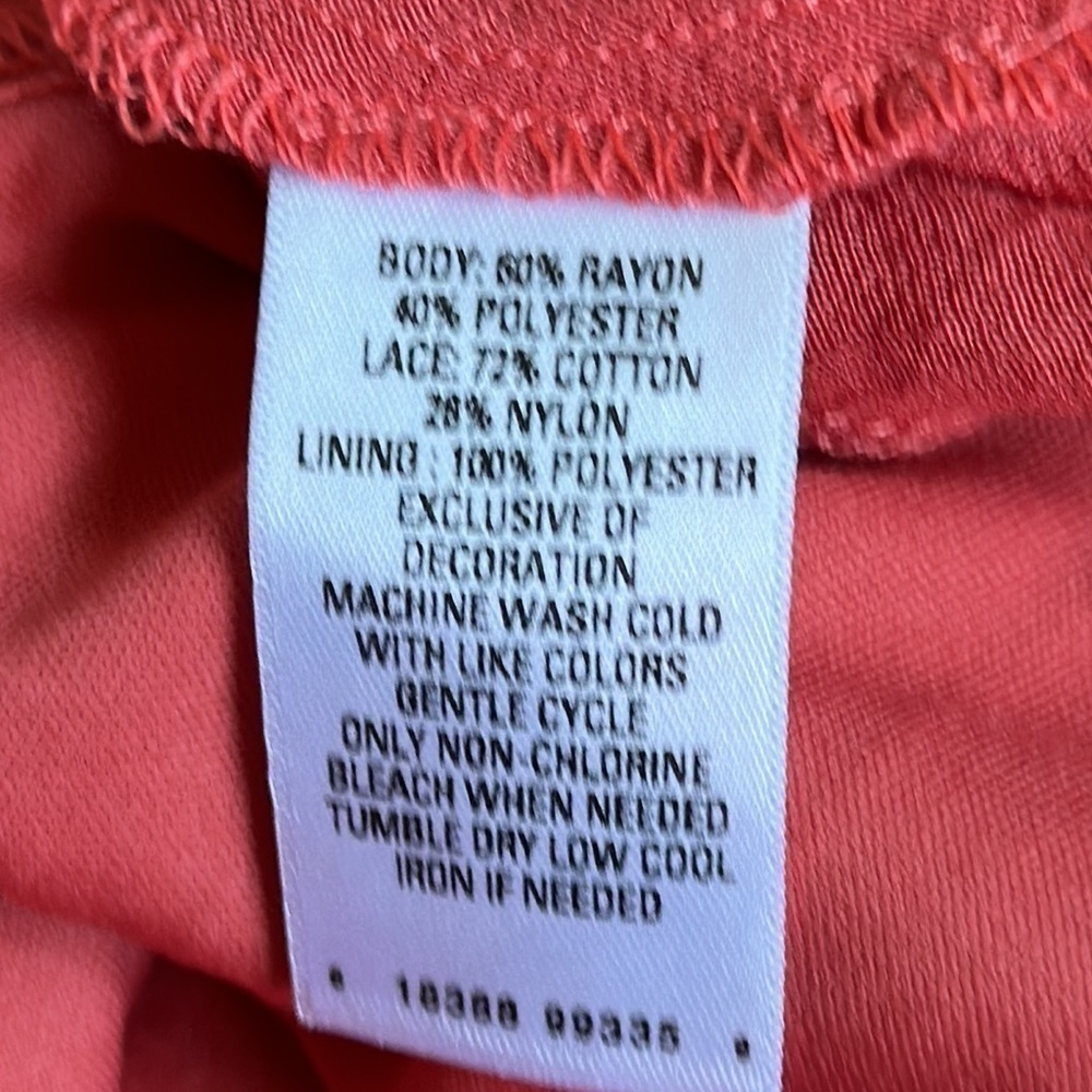 Gnw dress coral ballet core size XL lined - Picture 11 of 11